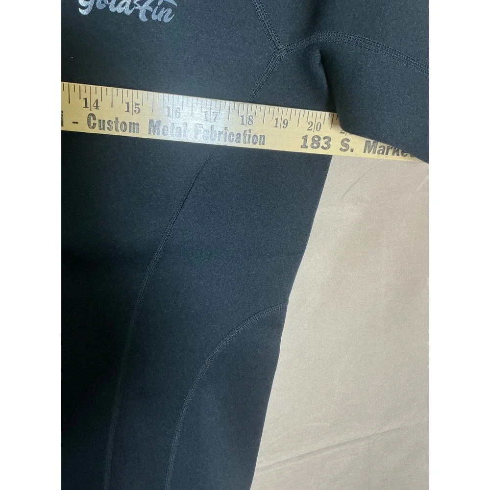 GoldFin Wetsuit Top Mens XXXL Black Excellent Short Sleeve Full Zip‎ Neoprene